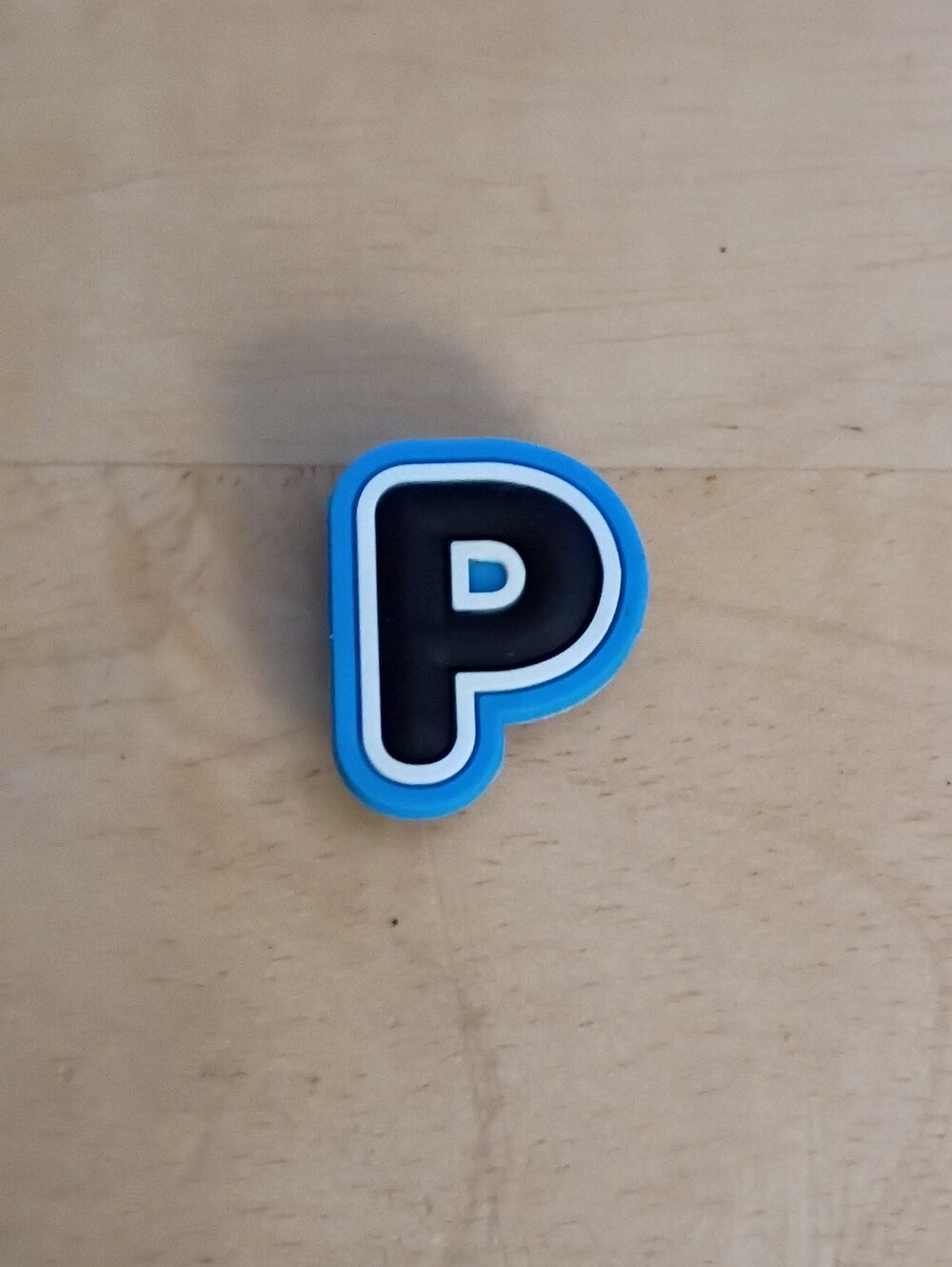 10 for $10 Jibbitz Croc Charms - Letter P Black, White, Blue - New Shoe Charm